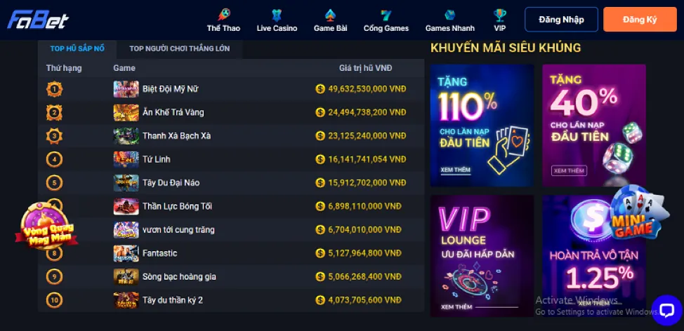 Vòng quay miễn phí HB88